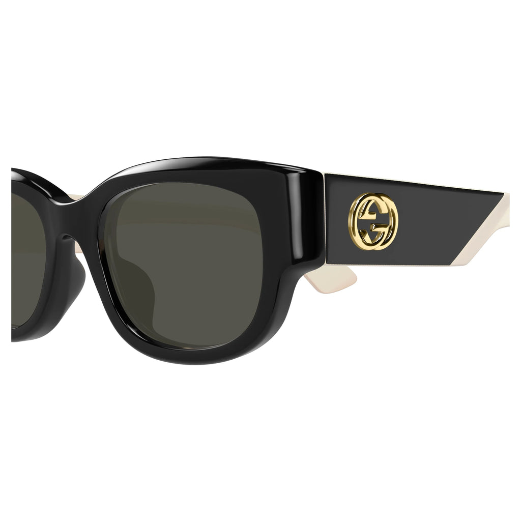 Gucci Gg1667sk Black Female Rectangle Sunglasses | Eyewear Index