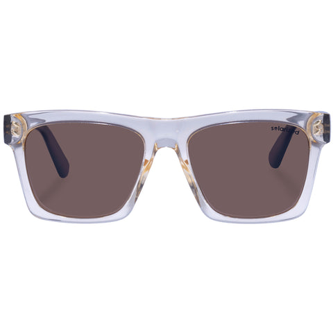 Solarized Bold D-Frame Sand Brown Haze Male D-Frame Sunglasses | Eyewear Index