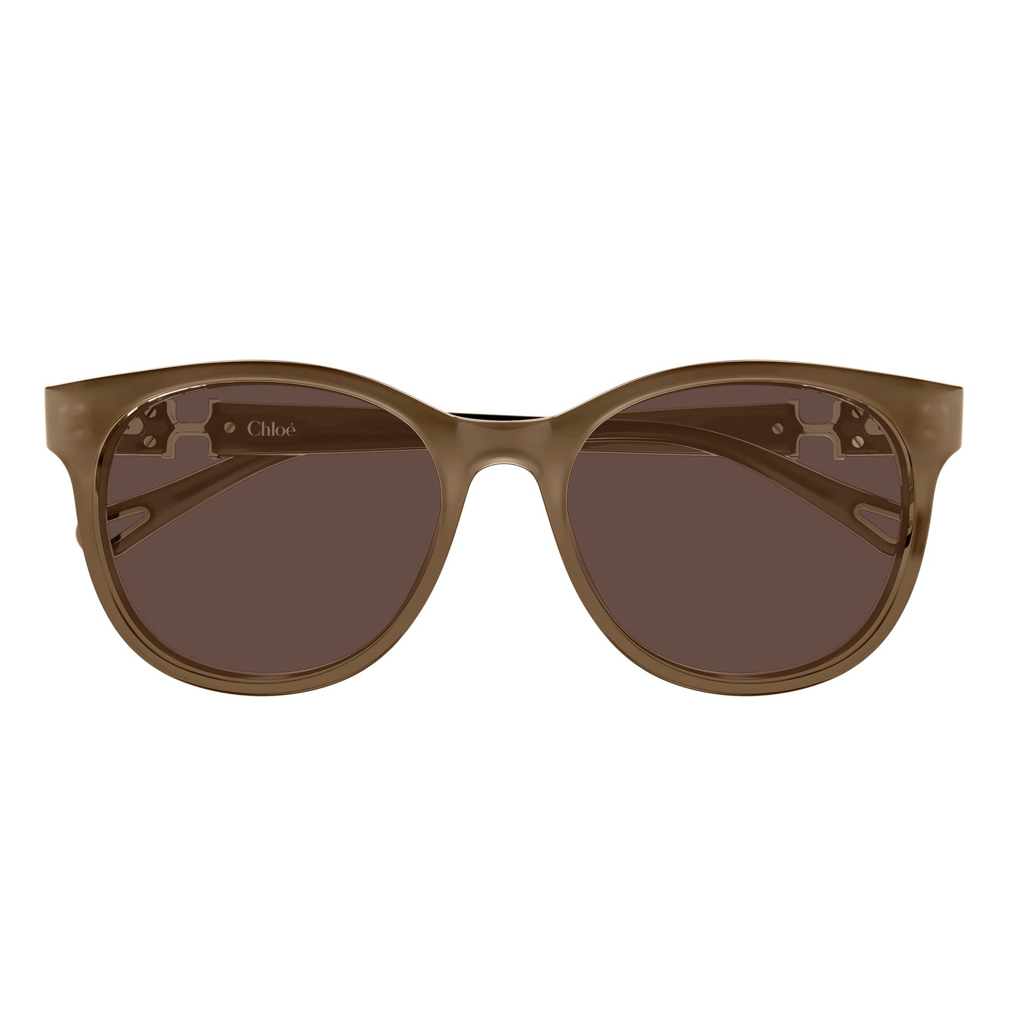 Chloe Ch0375sk Brown Female Round Sunglasses | Eyewear Index