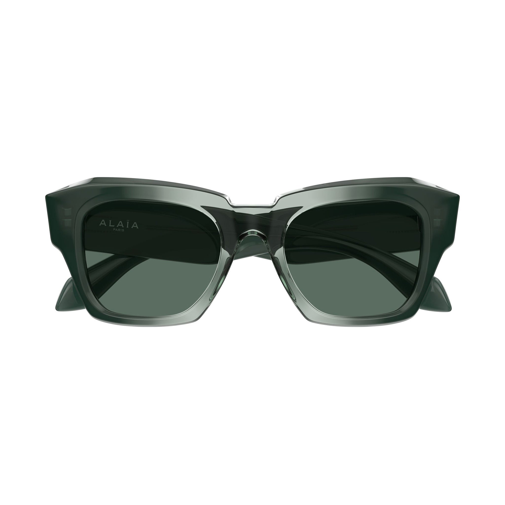 Alaia Aa0103s Green Female Square Sunglasses | Eyewear Index
