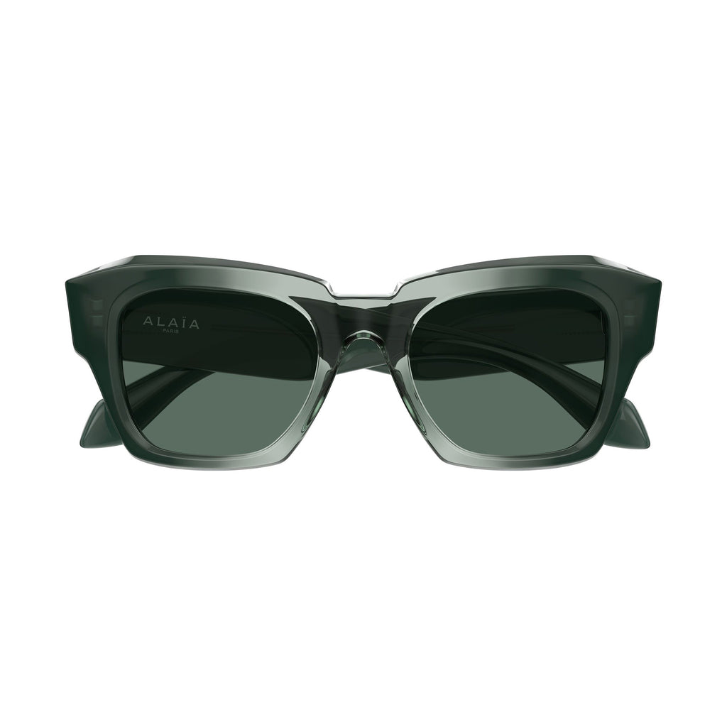 Alaia Aa0103s Green Female Square Sunglasses | Eyewear Index