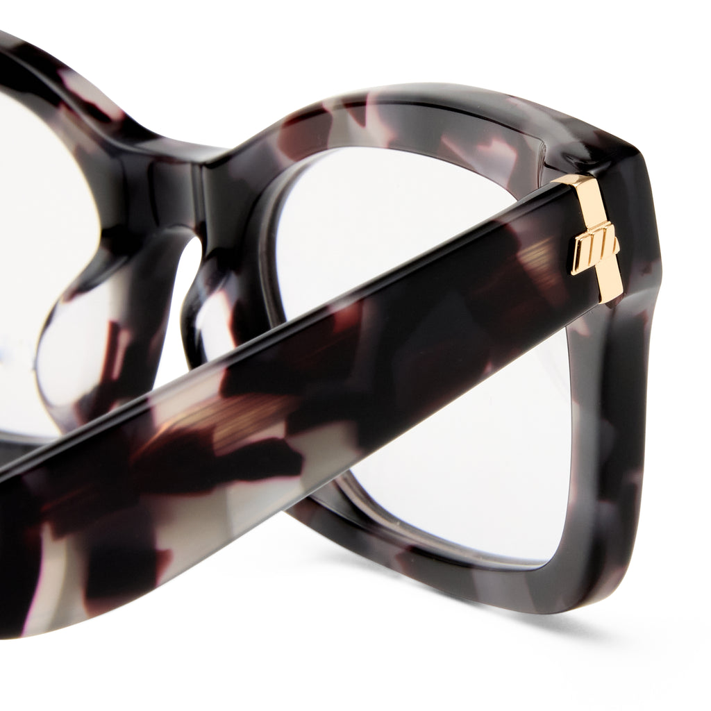Le Specs Hot Press Midnight Orchid Tort Uni-Sex Cat-Eye Optical Frames | Eyewear Index