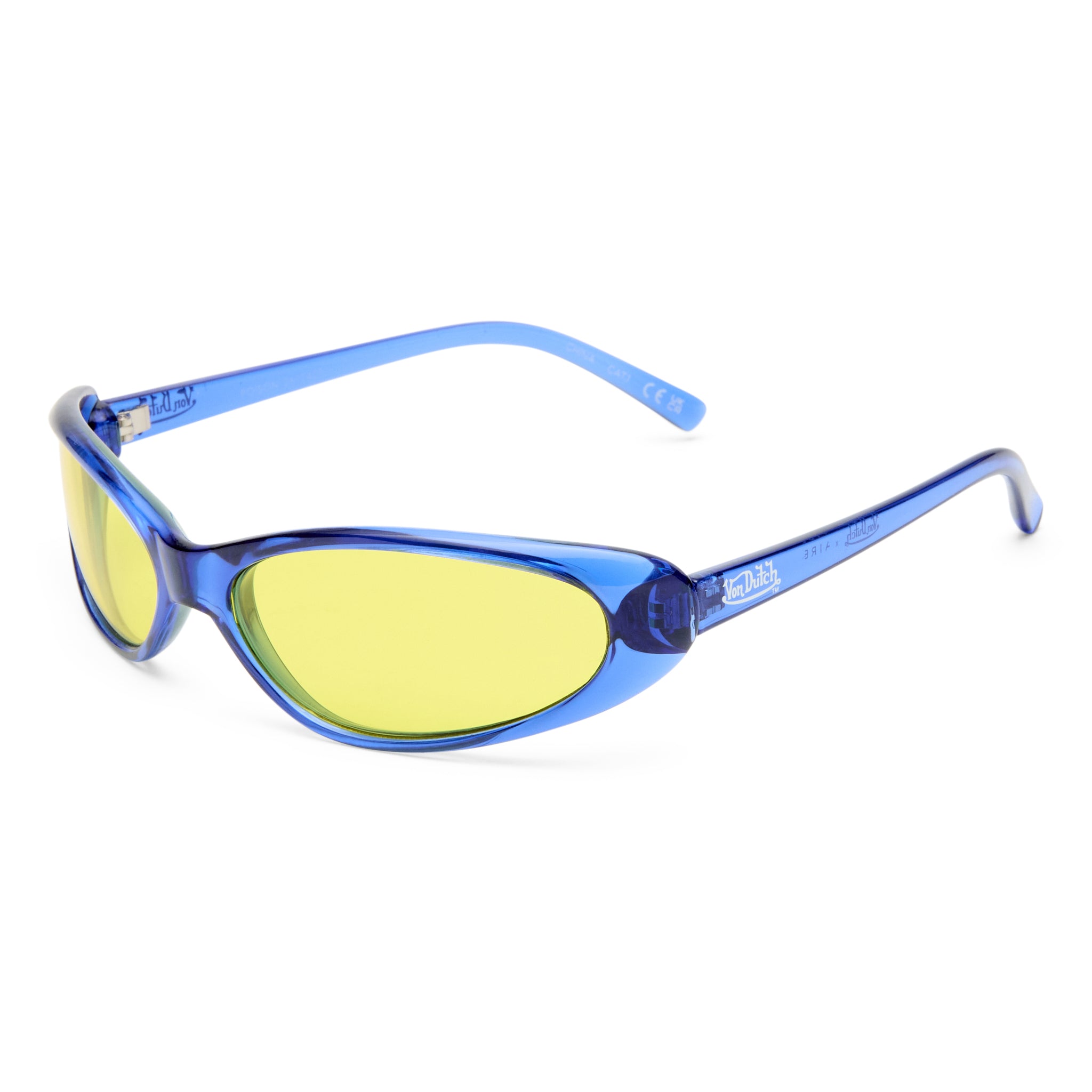 Aire Poison Cobalt Blue Uni-Sex Oval Sunglasses | Eyewear Index