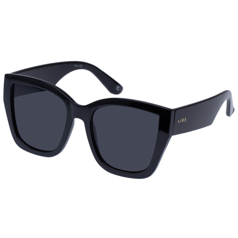 Aire Female Haedus Black Cat-eye Sunglasses