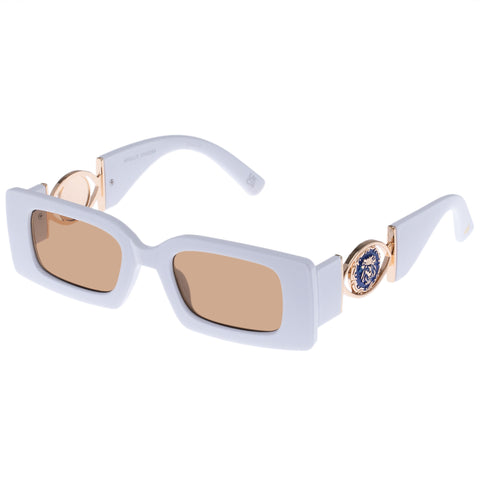 Aire Uni-sex Apollo White Rectangle Sunglasses