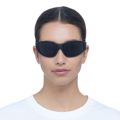 Aire Uni-sex Tucana Black Wrap Sunglasses