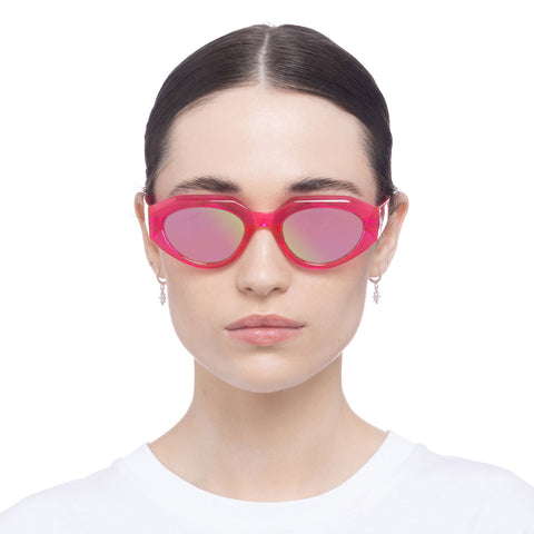 Aire Female Aphelion Pink Octagon Sunglasses