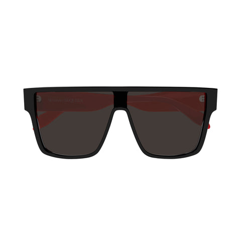 Alexander Mcqueen Male Am0354s Black Rectangle Sunglasses
