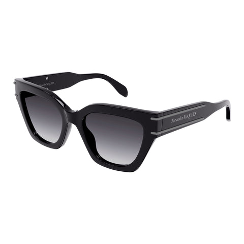 Alexander Mcqueen Female Am0398s Black Cat-eye Sunglasses