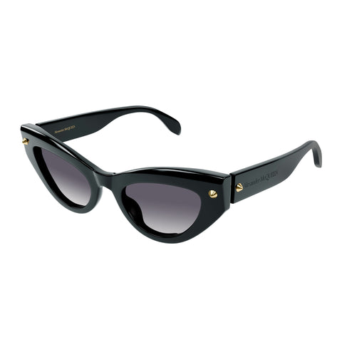 Alexander Mcqueen Female Am0407s Black Cat-eye Sunglasses