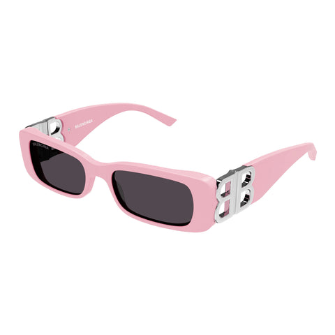 Balenciaga Female Bb0096s Pink Rectangle Sunglasses
