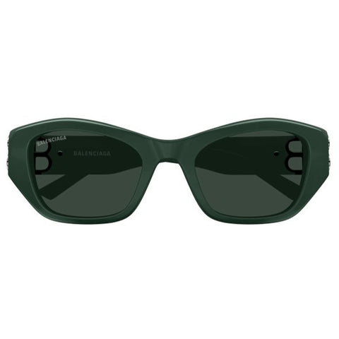 Balenciaga Female Bb0311sk Green Rectangle Sunglasses