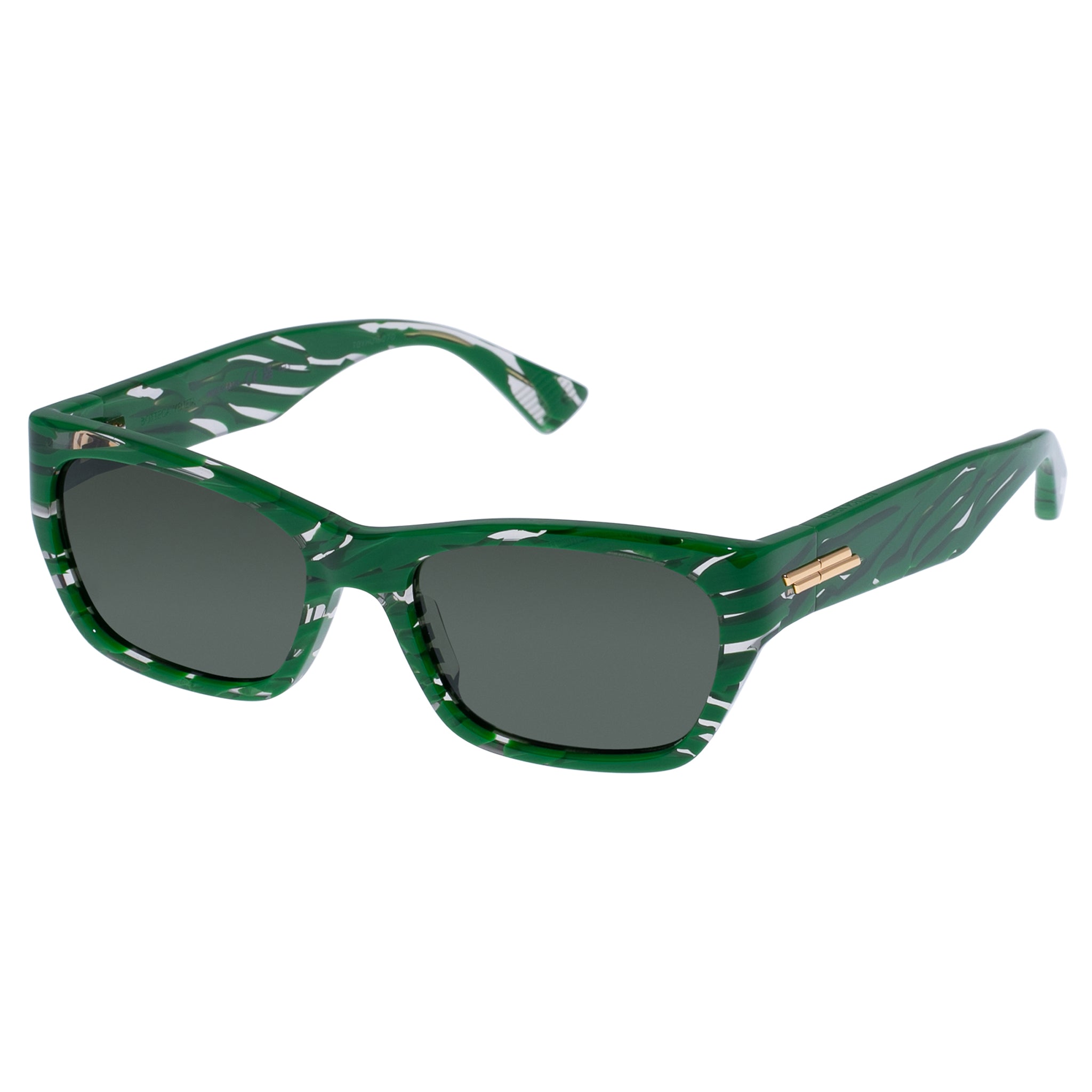Bottega Veneta Green Geometric Sunglasses BV0201S 004 60