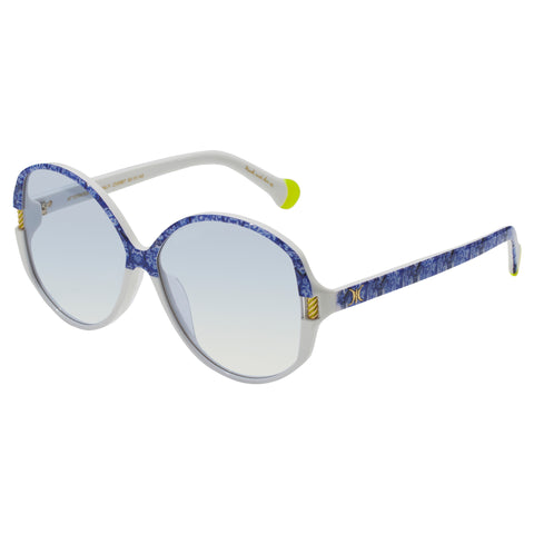 Camilla Female Afternoons In Amalfi Blue Round Sunglasses