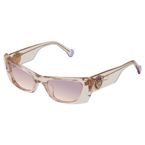 Camilla Female Harbour Views Pink Rectangle Sunglasses