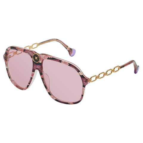 Camilla Female The Heiress Pink Aviator Sunglasses