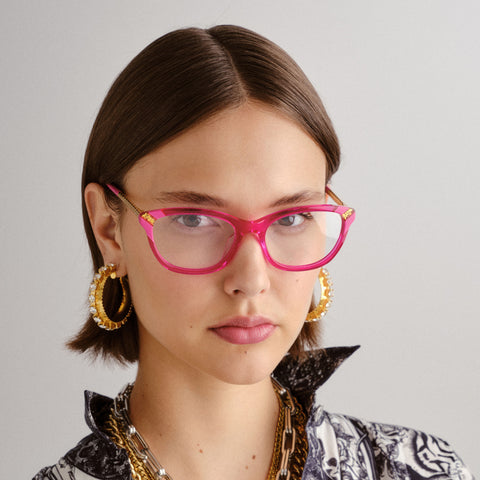 Camilla Female Nefertari Pink D-frame Optical Frames