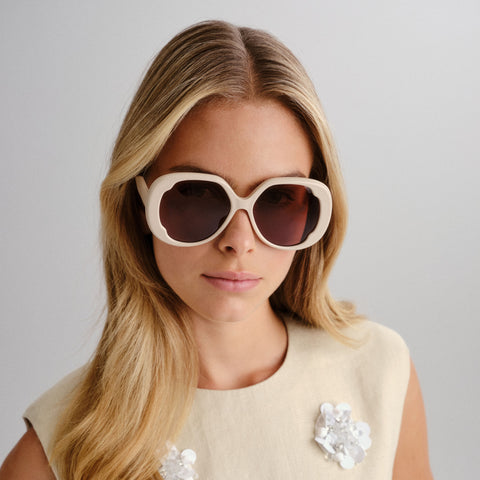Chloe Female Ch0195sk White Butterfly Sunglasses