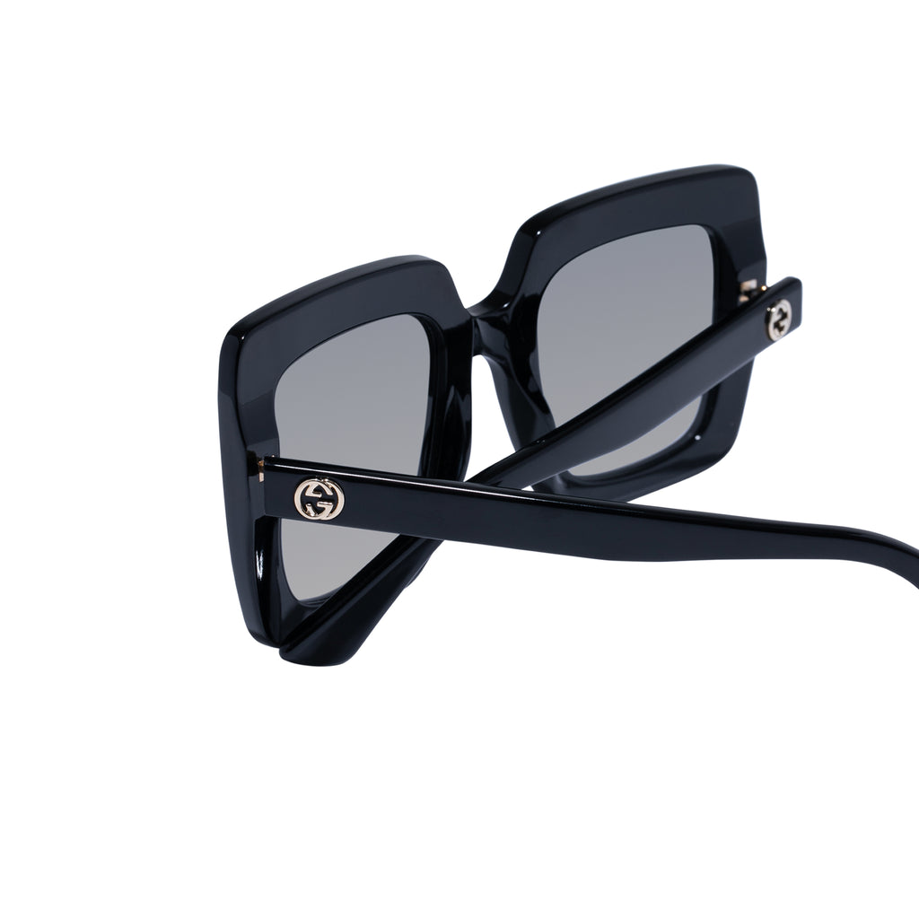 Gucci Women's Gg0328s Black D-frame Sunglasses | Eyewear Index