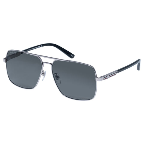 Gucci Male Gg1289s Silver Rectangle Sunglasses