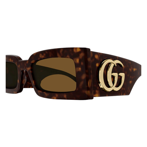 Gucci Female Gg1425s Tort Rectangle Sunglasses