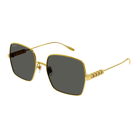 Gucci Female Gg1434s Gold Rectangle Sunglasses