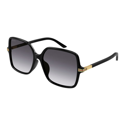 Gucci Female Gg1448sa Black Rectangle Sunglasses