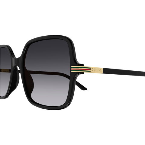 Gucci Female Gg1449s Black Rectangle Sunglasses