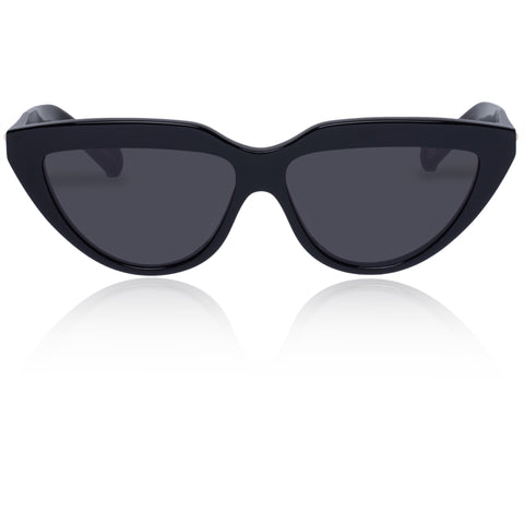 Karen Walker Female Lash Splash B Black Cat-eye Sunglasses