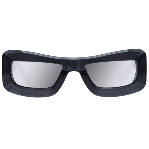 Le Specs Uni-sex Armour Grey Wrap Sunglasses
