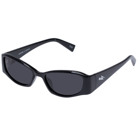Le Specs Uni-sex Barrier Black Wrap Sunglasses