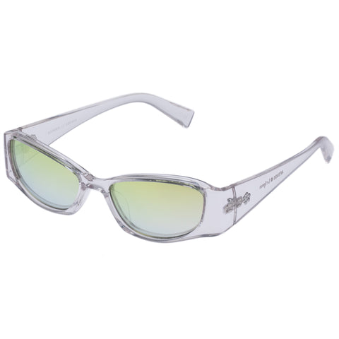 Le Specs Uni-sex Barrier Clear Wrap Sunglasses