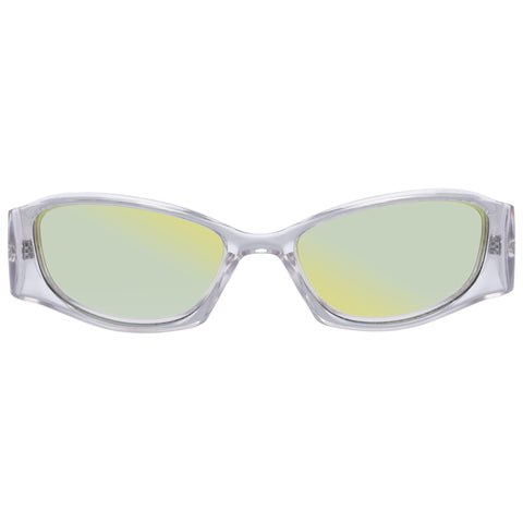 Le Specs Uni-sex Barrier Clear Wrap Sunglasses
