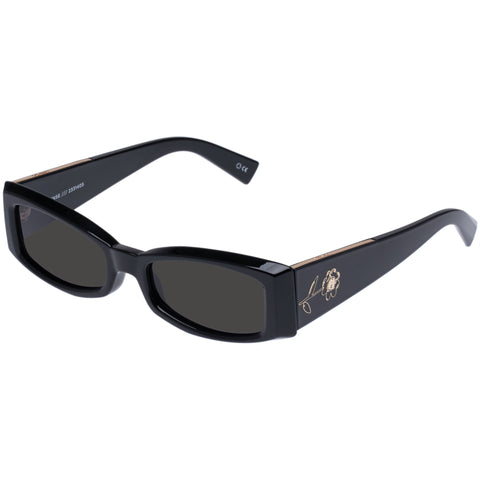 Le Specs Uni-sex Pretense Black Cat-eye Sunglasses