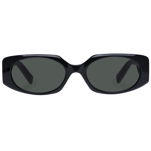 Le Specs Uni-sex Persona Black Oval Sunglasses