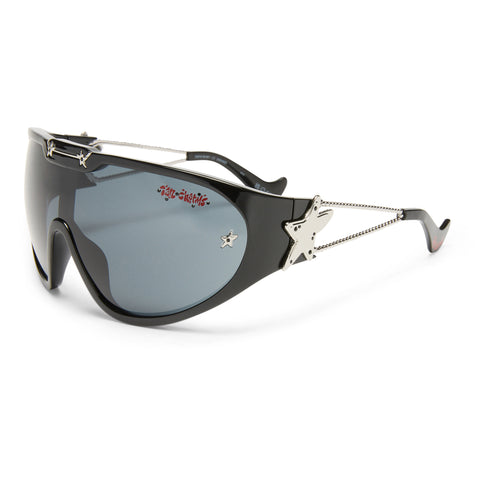 Le Specs Uni-sex Nepo Baby Black Shield Sunglasses