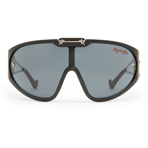 Le Specs Uni-sex Nepo Baby Black Shield Sunglasses