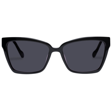 Le Specs Female Bio-trap Black D-frame Sunglasses