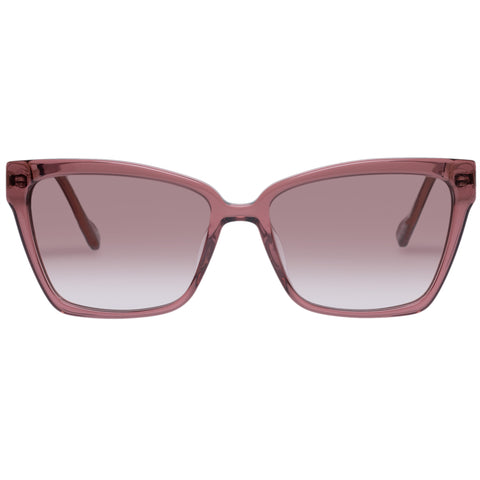 Le Specs Female Bio-trap Pink D-frame Sunglasses