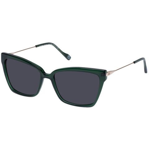 Le Specs Female Bio-trap Green D-frame Sunglasses