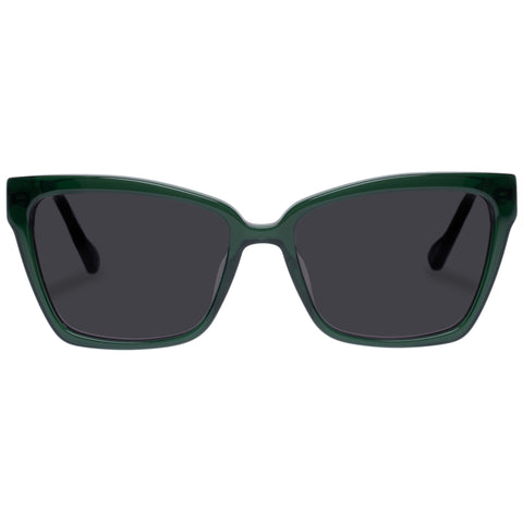 Le Specs Female Bio-trap Green D-frame Sunglasses