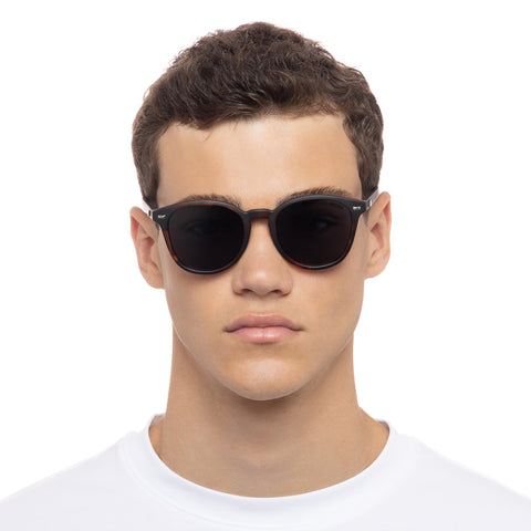 Le Specs Uni-sex Bandwagon Tort Round Sunglasses