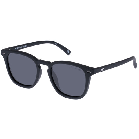 Le Specs Uni-sex No Biggie Black D-frame Sunglasses