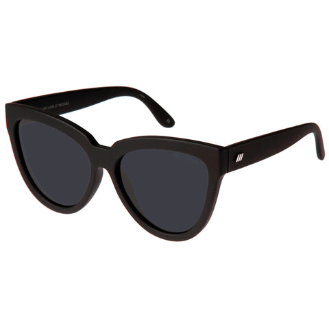 Le Specs Female Liar Lair Black Cat-eye Sunglasses