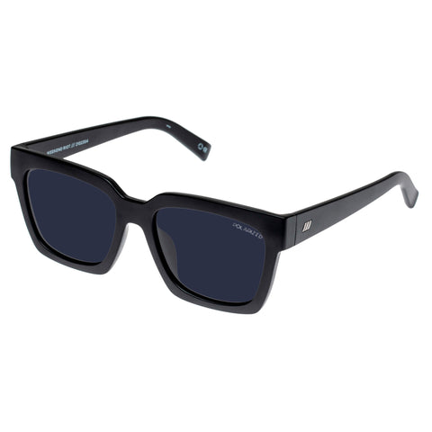Le Specs Uni-sex Weekend Riot Black D-frame Sunglasses