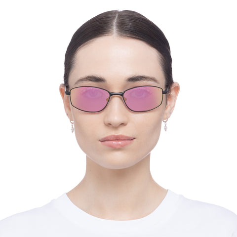 Le Specs Uni-sex Star Beam Black Wrap Sport Sunglasses