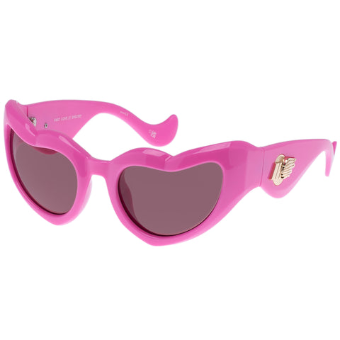 Le Specs Female Fast Love Pink Cat-eye Sunglasses