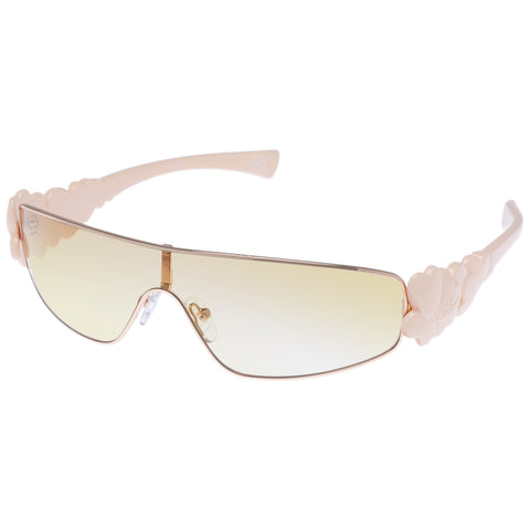 Le Specs Female Temptress Gold Shield Sunglasses