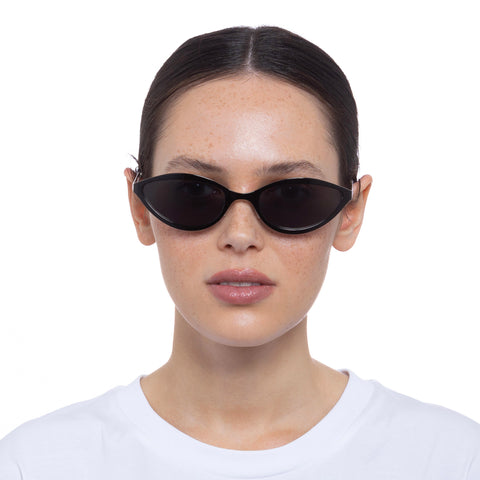 Le Specs Uni-sex Glitch Black Cat-eye Sunglasses