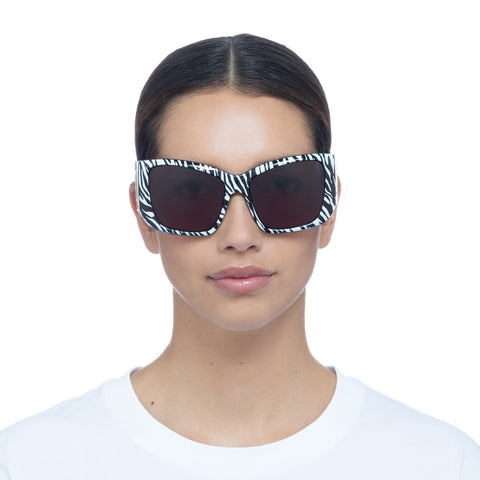 Le Specs Uni-sex Primal Instinct Pattern Square Sunglasses